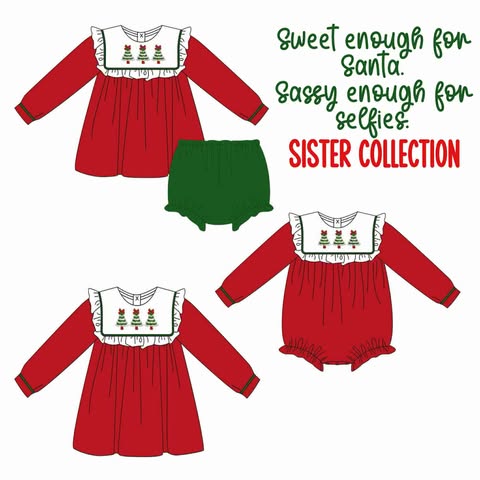 Sweet enough for Santa, Sassy enough for Selfies Sibling Collection PO#25 6/29/25 B