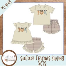 Safari Friends Sibling Sets PO#48 12/14/25 B