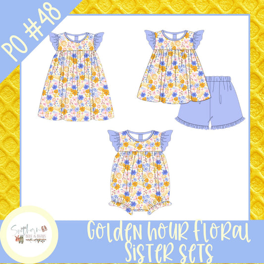 Golden Hour Floral Sister Sets PO#48 12/14/25 B
