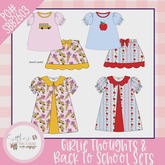 Girlie Thoughts & Back To School Sets  SBB2603 1/25/26