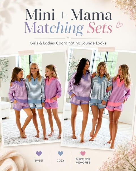 Mini & Mama Matching Stripe Sets SBB2627 7/26/26 R