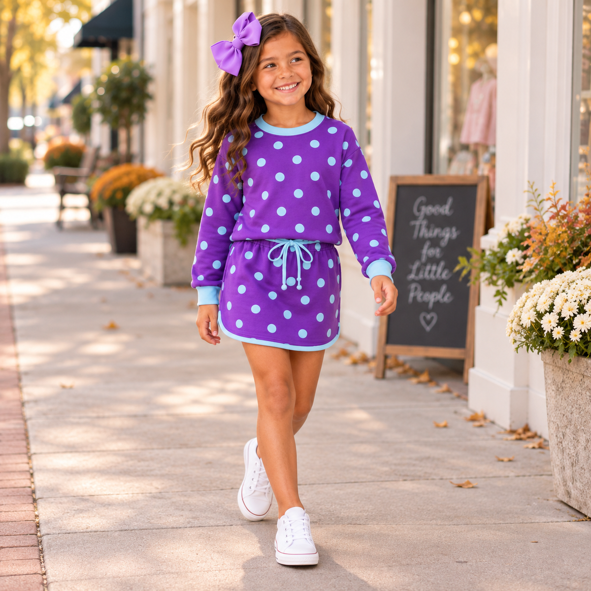 Spirit Dot Skort Sets SBB2631 R