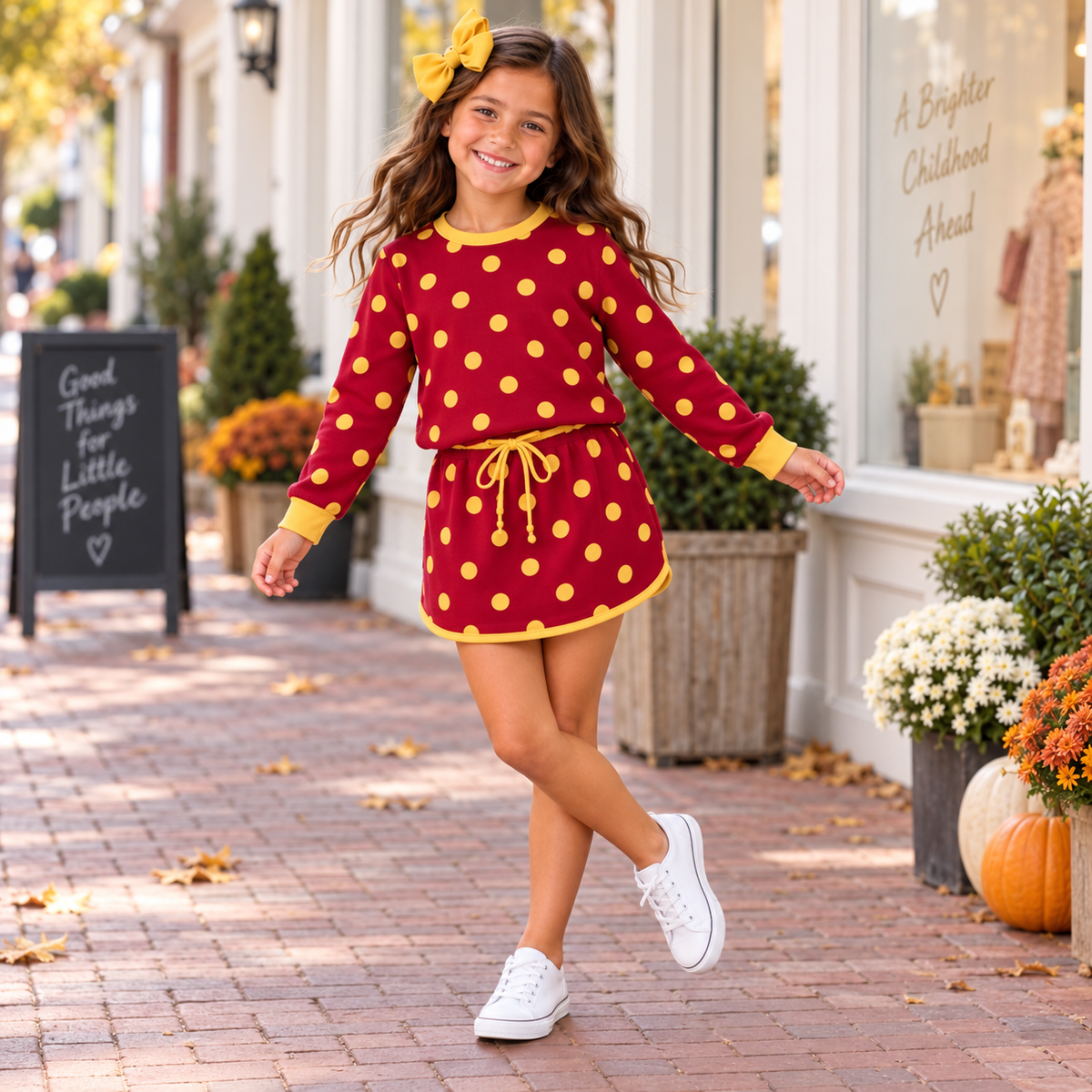 Spirit Dot Skort Sets SBB2631 R