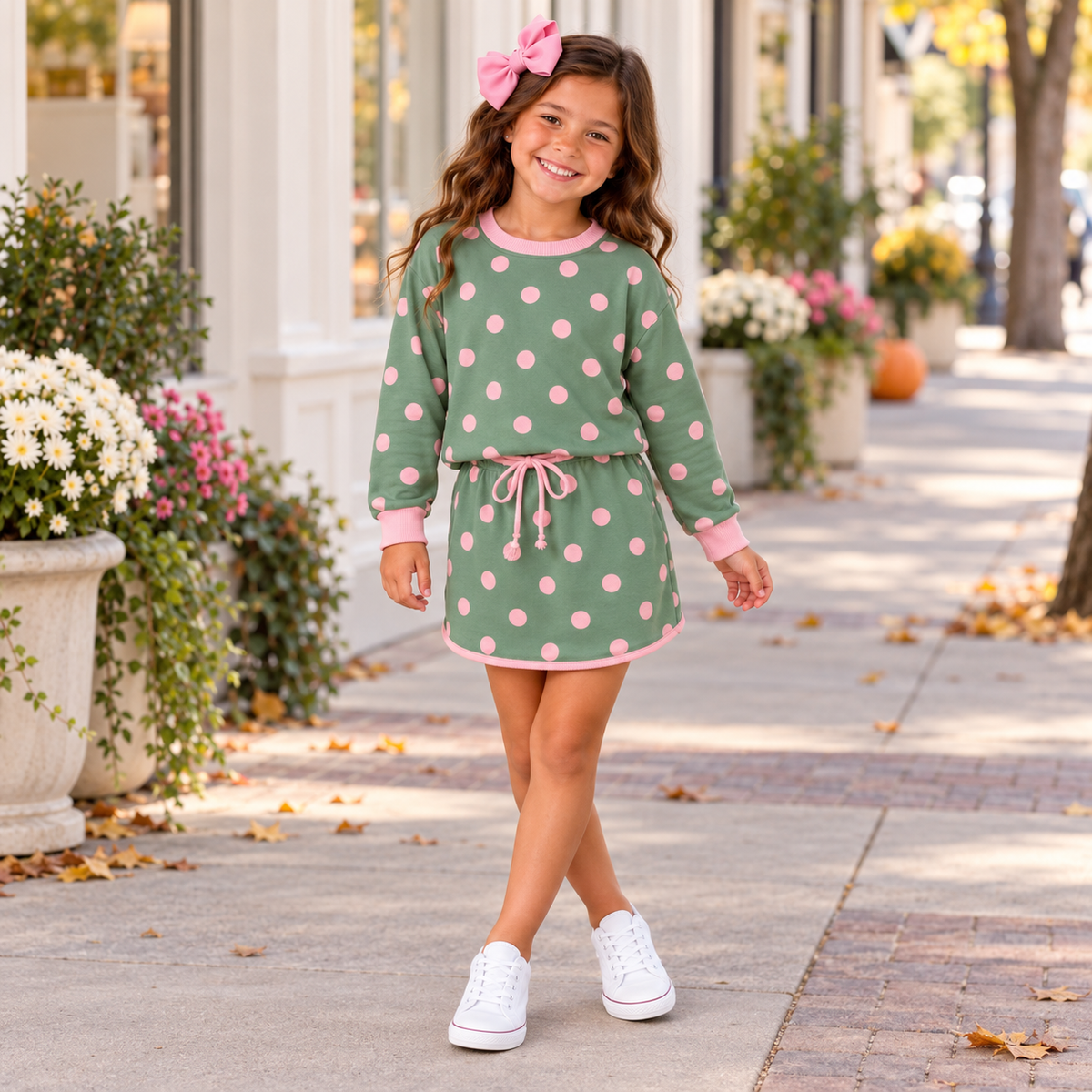 Spirit Dot Skort Sets SBB2631 R