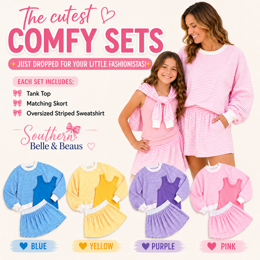 Mommy 3 Piece Striped Comfy Set | SBB2623