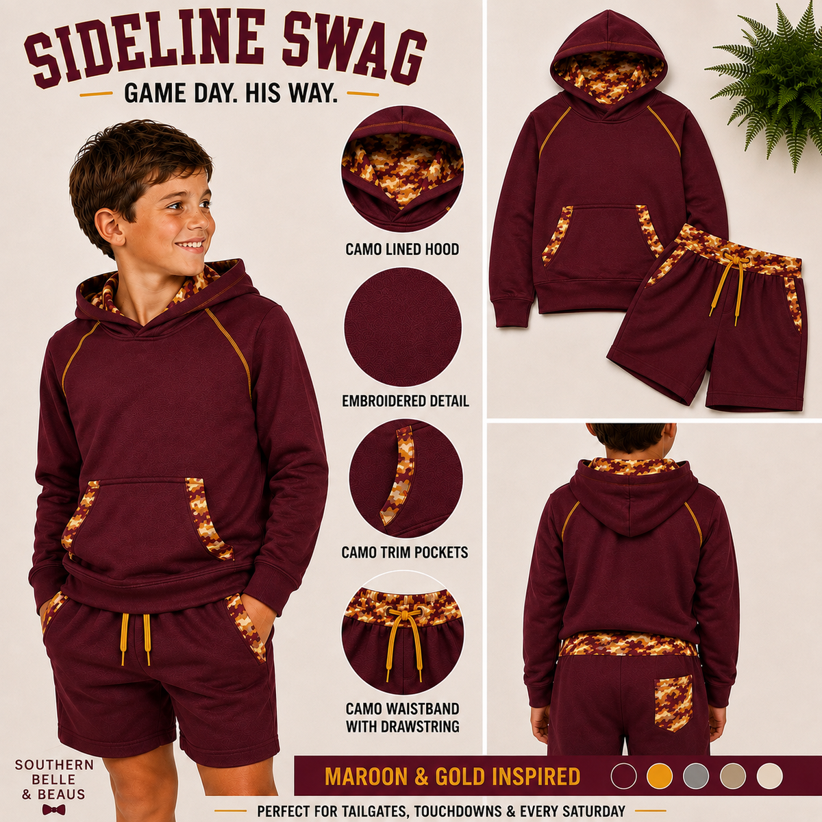 Sideline Swag Hoodie & Shorts | Pre-Order
