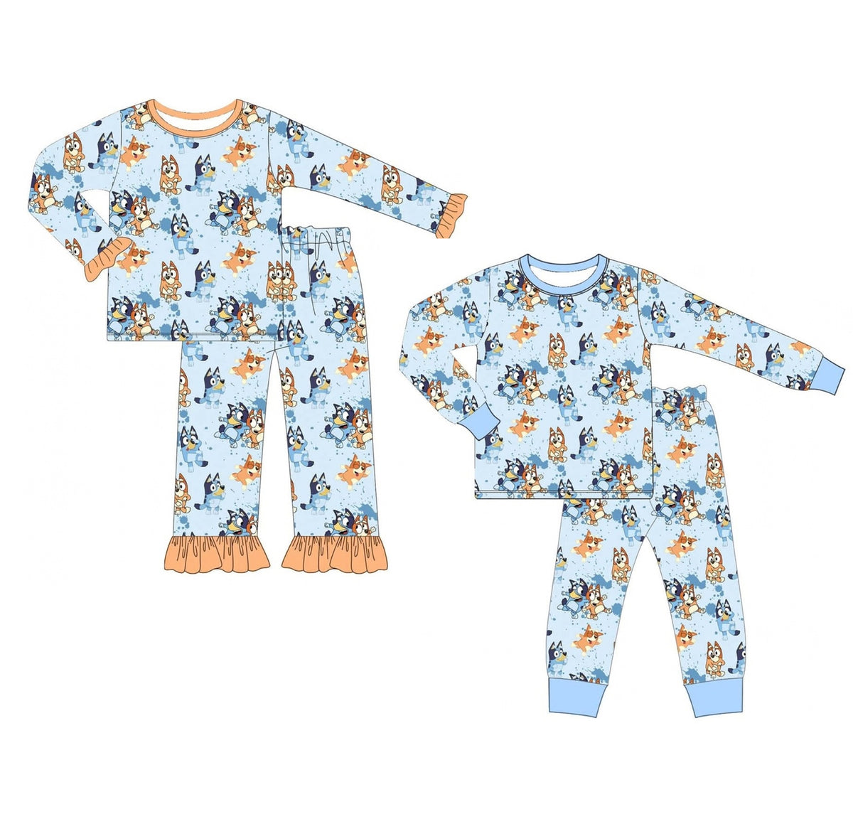 Best Buddies Lounge original garment design showing both available styles