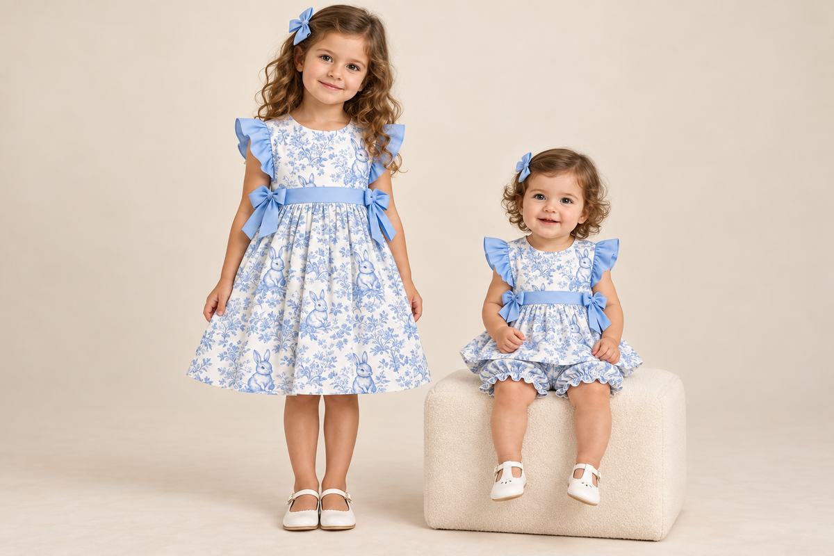 Bluebell Bunnies matching collection – Easter 2027 preorder model mockup