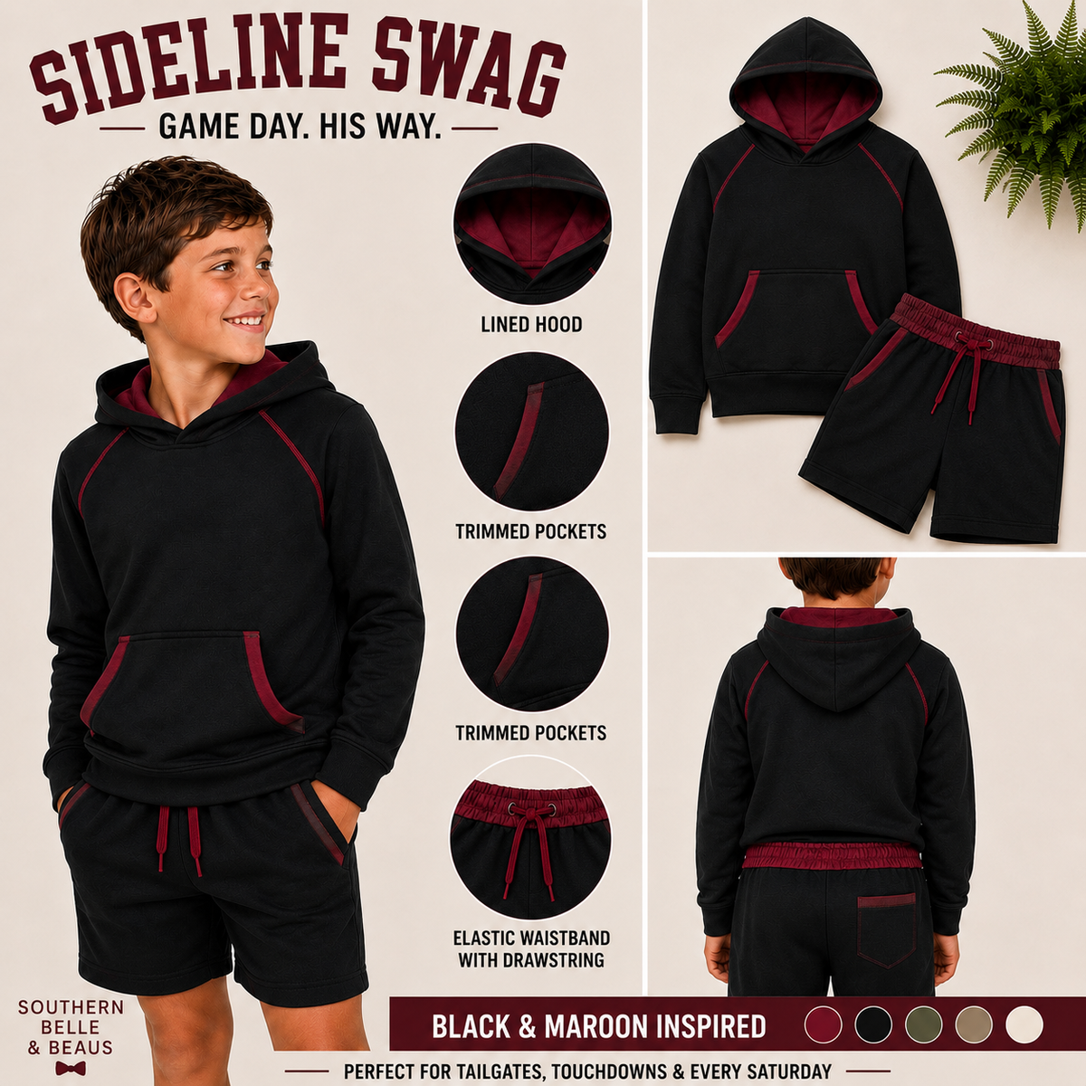 Sideline Swag Hoodie & Shorts | Pre-Order