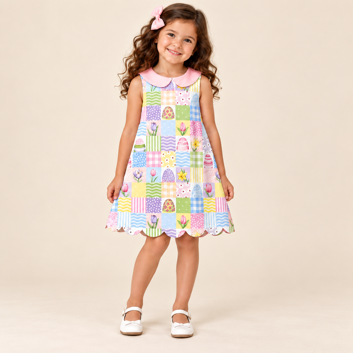 Heirloom Egg Hunt Dress – Easter 2027 preorder model mockup