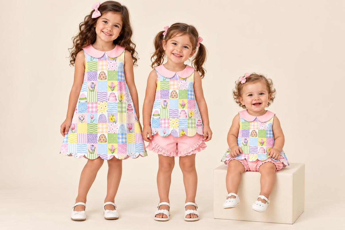 Heirloom Egg Hunt matching collection – Easter 2027 preorder model mockup