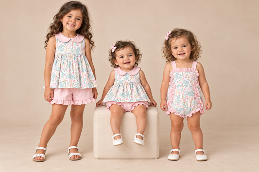 Petal Patch Bunnies matching collection – Easter 2027 preorder model mockup