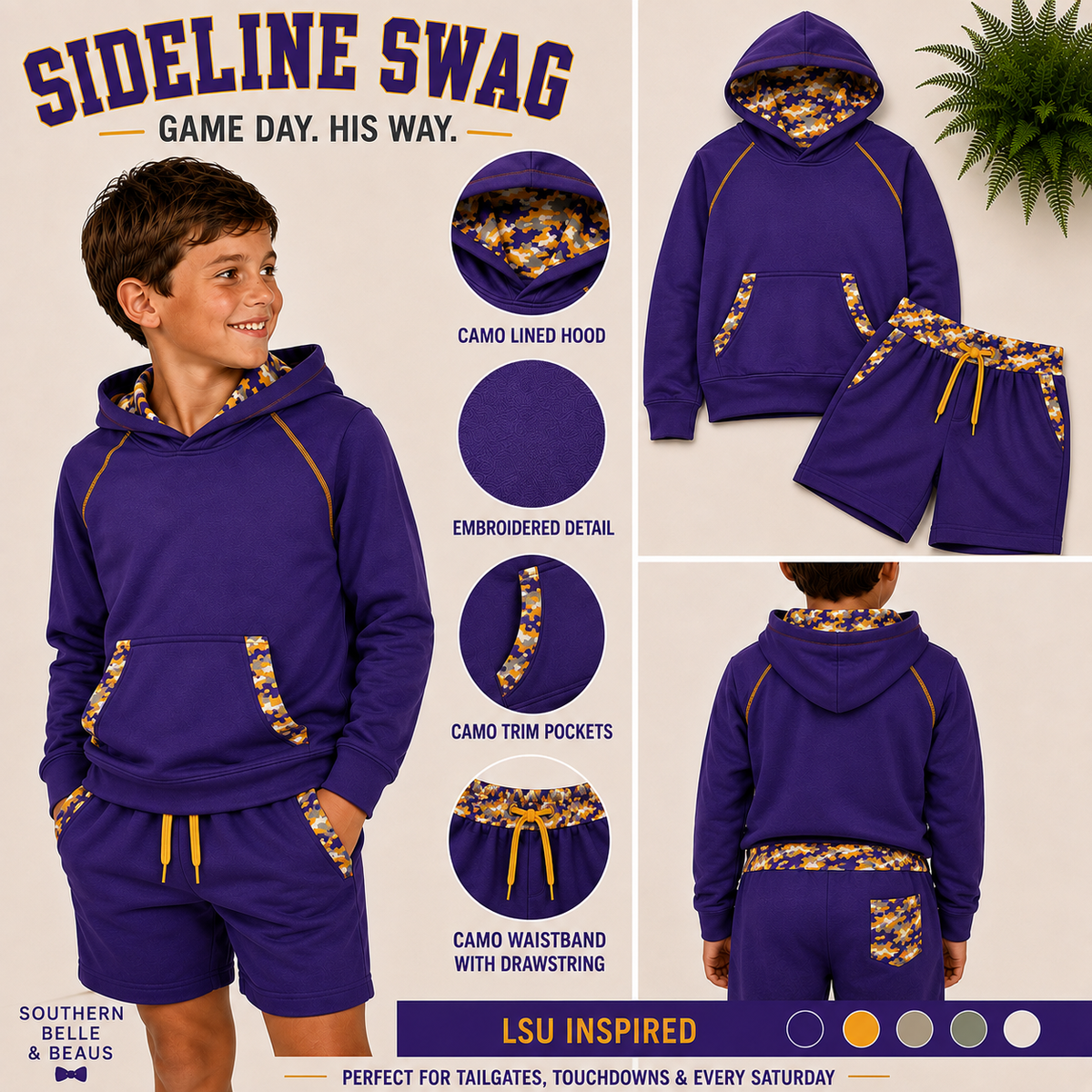 Sideline Swag Hoodie & Shorts | Pre-Order