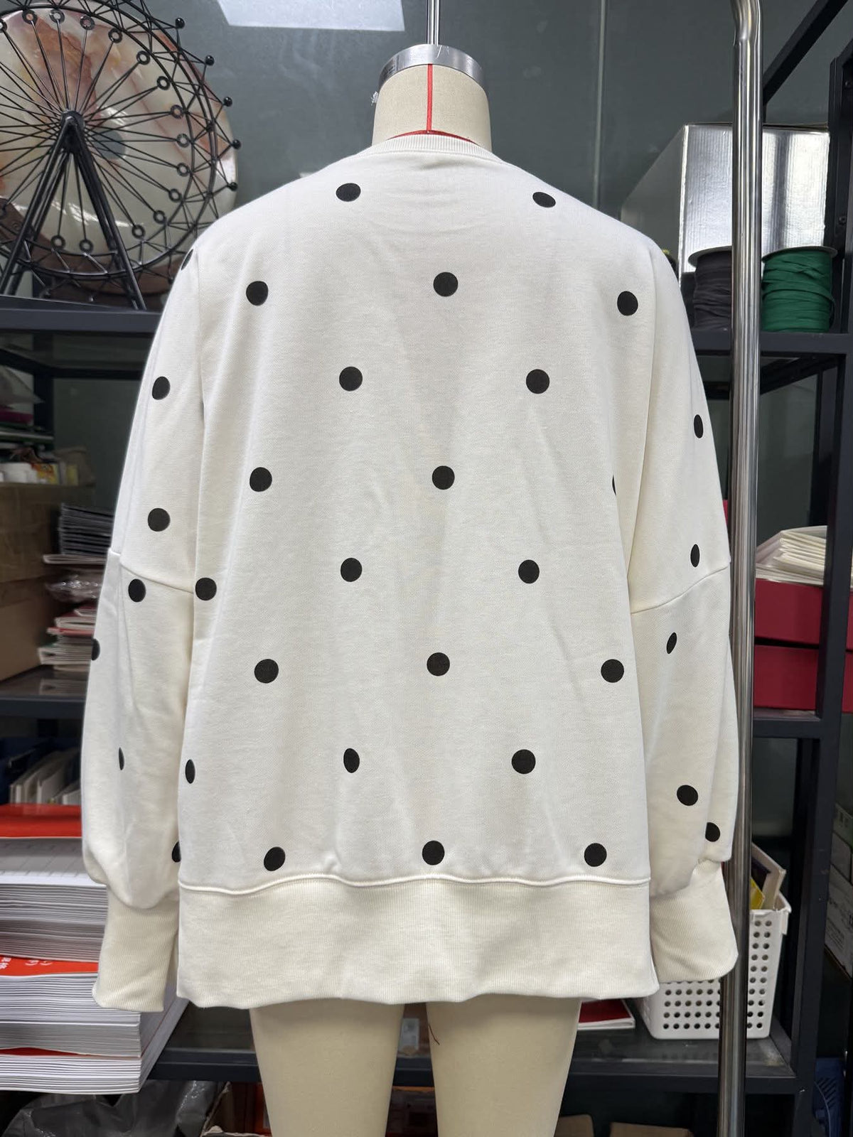 Women’s Love A Dot Polka Dot Sweaters | SBB2633 R